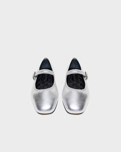 Wide Fit Ballet Flats · Amaia · Argent